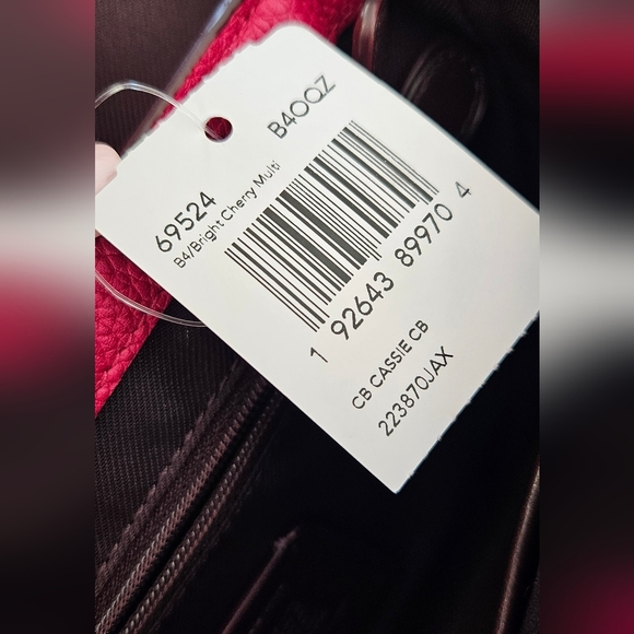 Coach Pink Leather Two Toned Cassie Bag - Picture 7 of 12